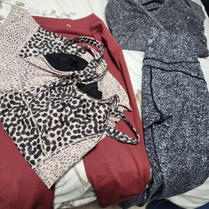 Stylish Leopard Print Tote and Cozy Knit Cardigan